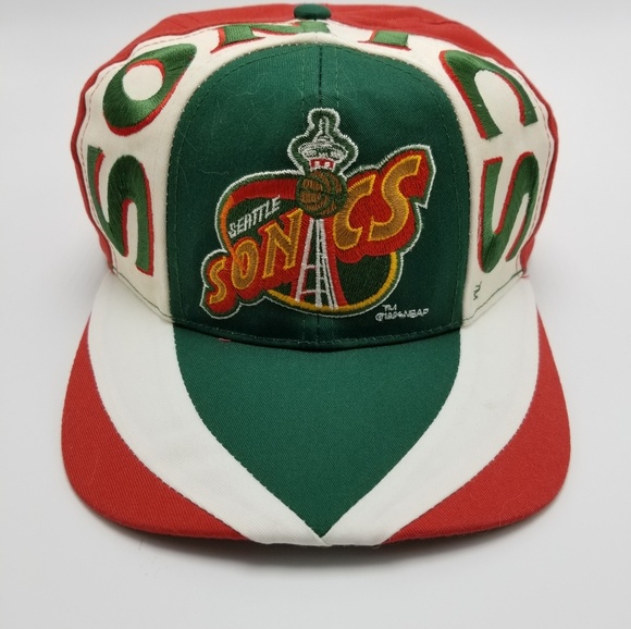 Twins Other - Rare Seattle Sonic's Snapback Hat NBA Supersonics
